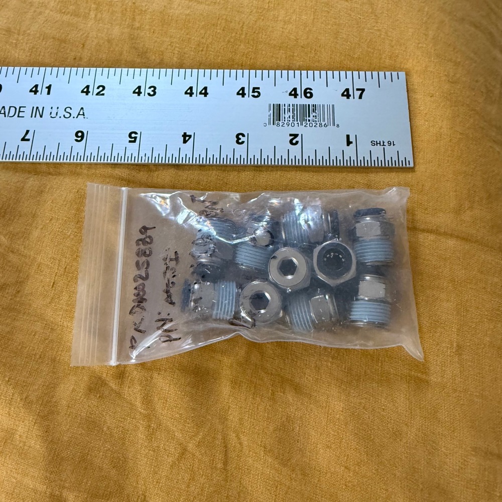 CDC‎ Pneumatics 5/16 Push to Connect Male Straight Fittings 10pc 3101025839